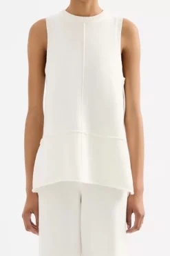 Nude Lucy Tops|Knits>Ana Knit Tank - Salt