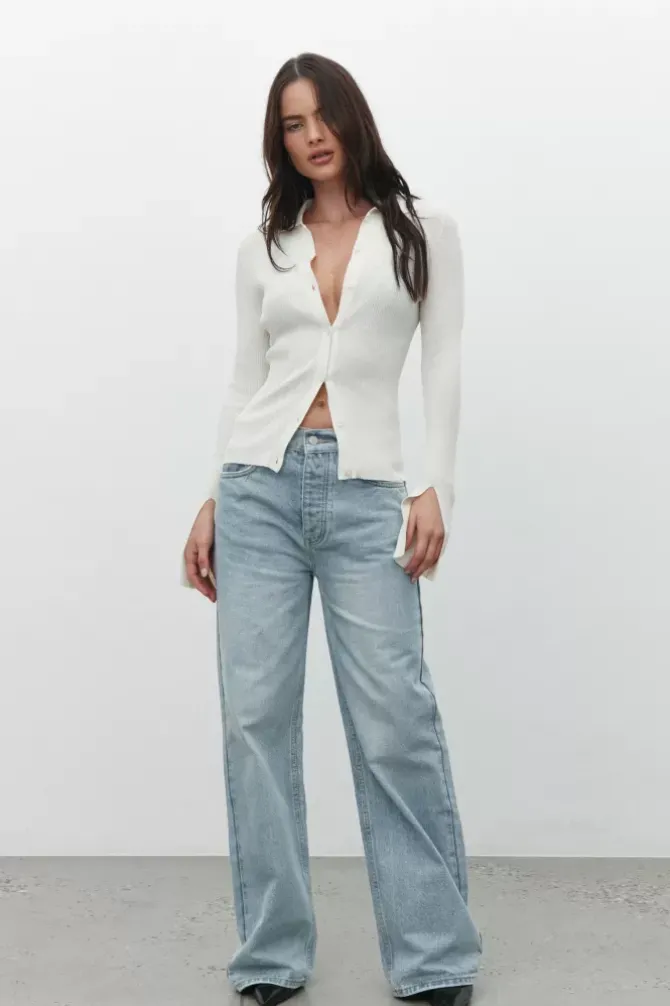 Bayse Brand Tops|Shirts>Autumn Knit Top - Ivory