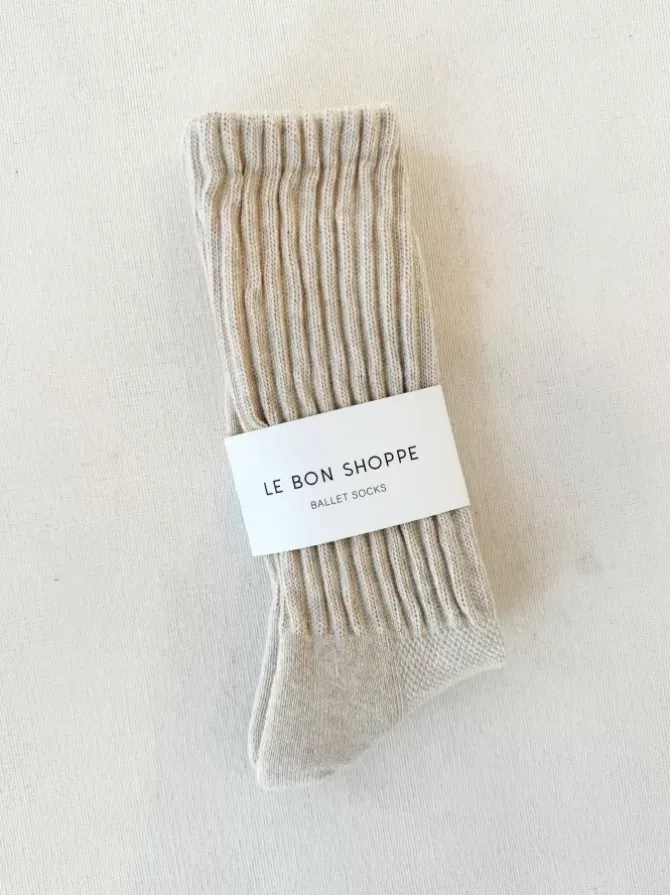 Le Bon Shoppe Socks>Ballet Socks - Oatmeal
