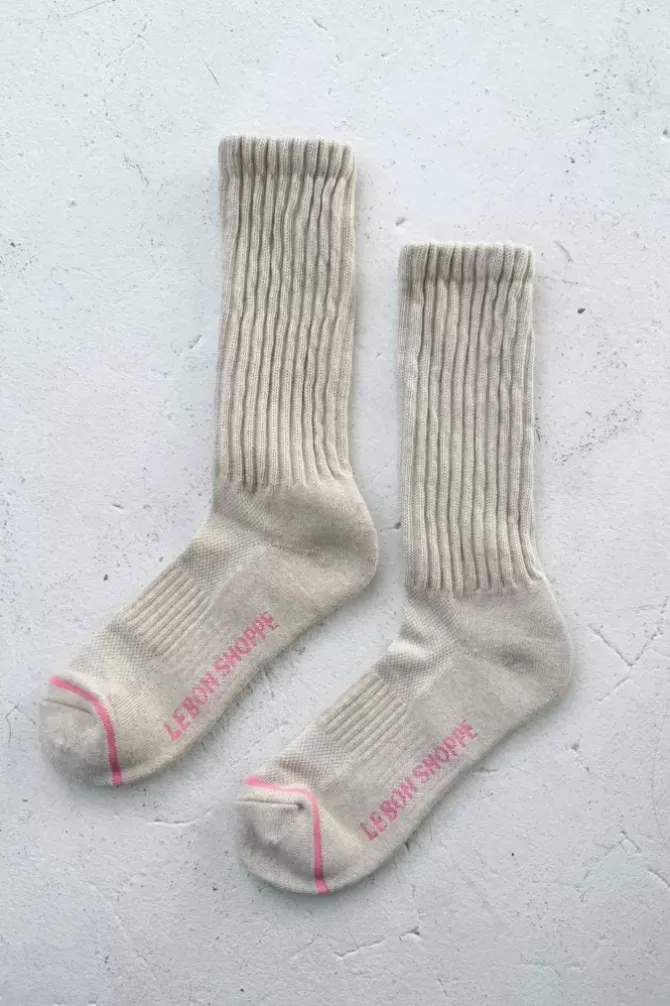 Le Bon Shoppe Socks>Ballet Socks - Oatmeal