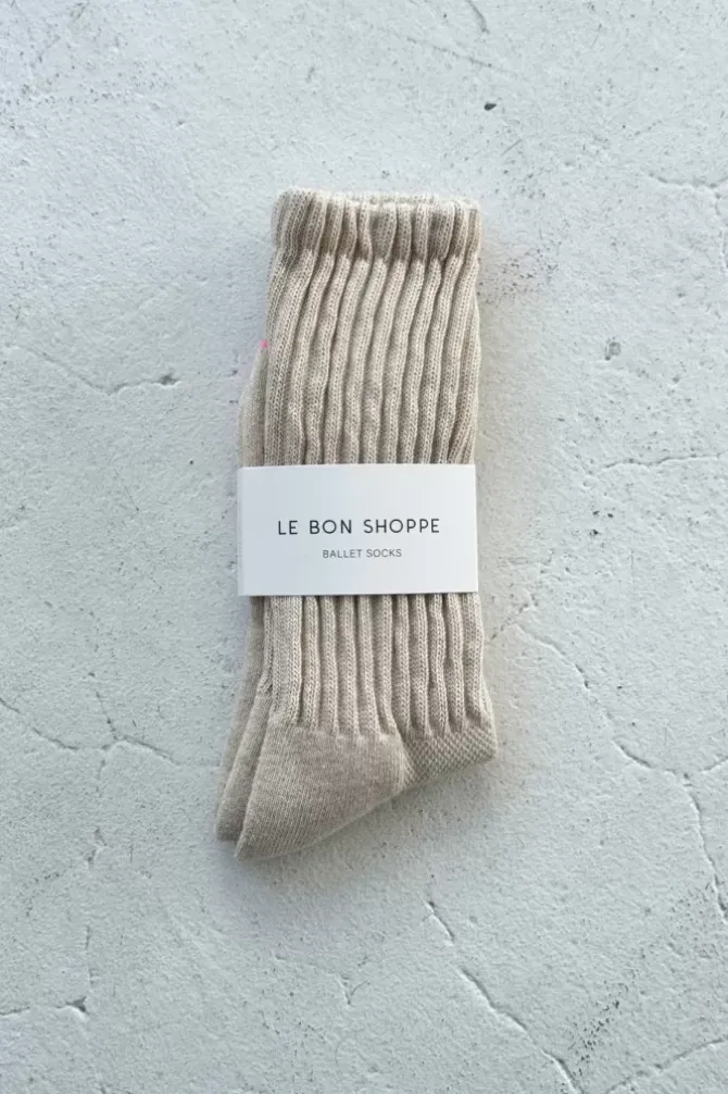 Le Bon Shoppe Socks>Ballet Socks - Oatmeal