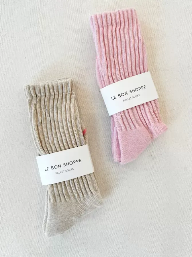 Le Bon Shoppe Socks>Ballet Socks - Oatmeal