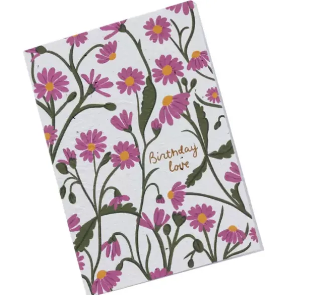 Hello Petal Cards>Birthday Love Plantable Card