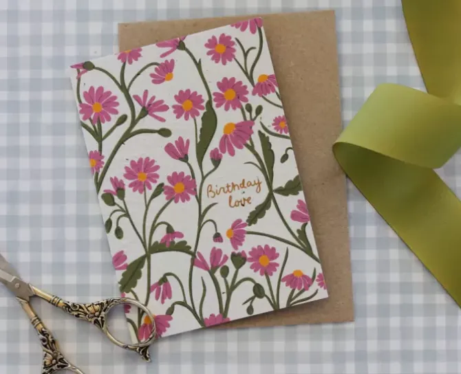Hello Petal Cards>Birthday Love Plantable Card