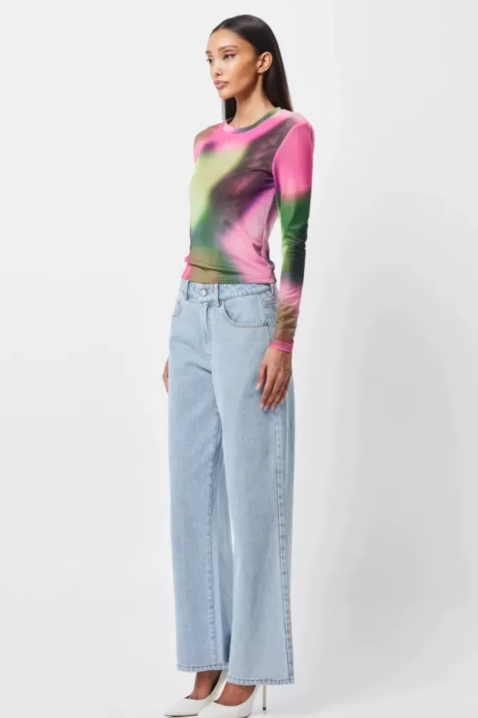 Mossman Tops>Blurred Top