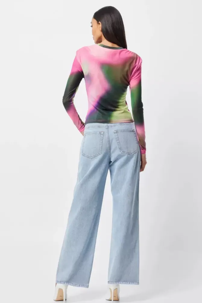 Mossman Tops>Blurred Top