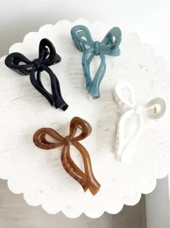 Golden Tribe Hair>Bow Clip - Black