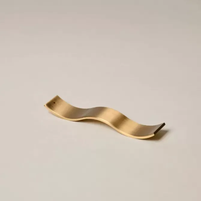 Gentle Habits Homewares>Brass Wave Incense Holder