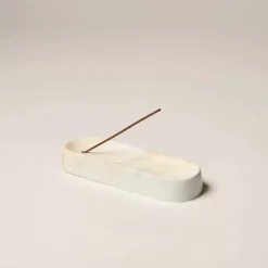 Gentle Habits Homewares>Ceramic Incense Holder - White