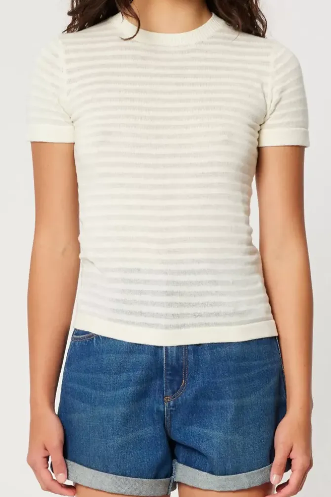Rolla's Jeans Tops>Classic Tee Edgar - White
