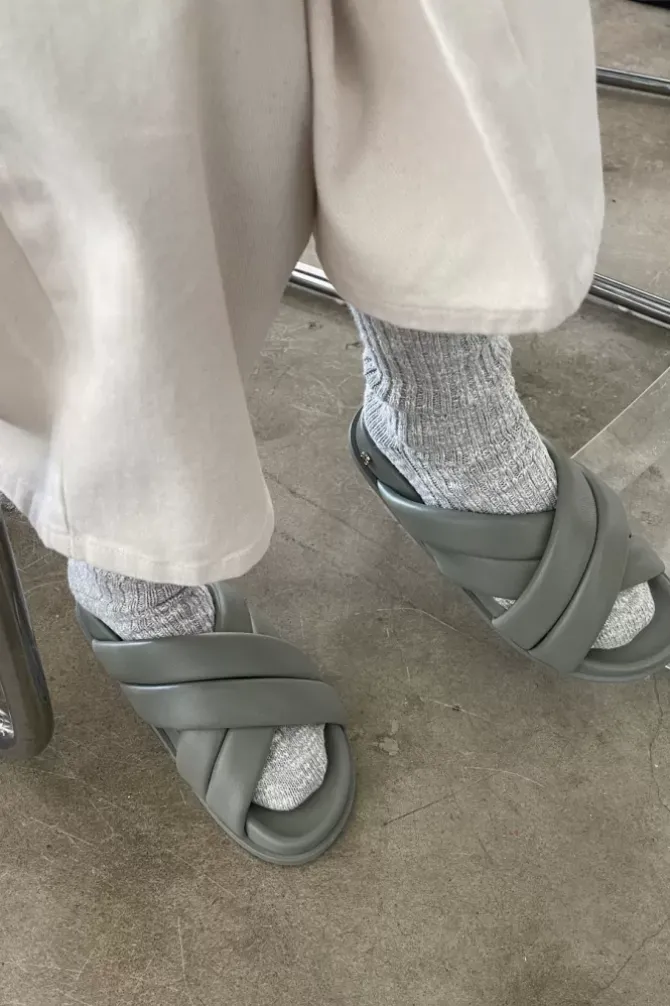 Le Bon Shoppe Socks>Cottage Socks - Heather Grey