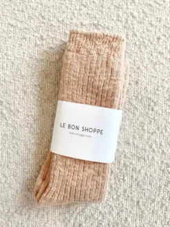 Le Bon Shoppe Socks>Cottage Socks - Peachy Keen
