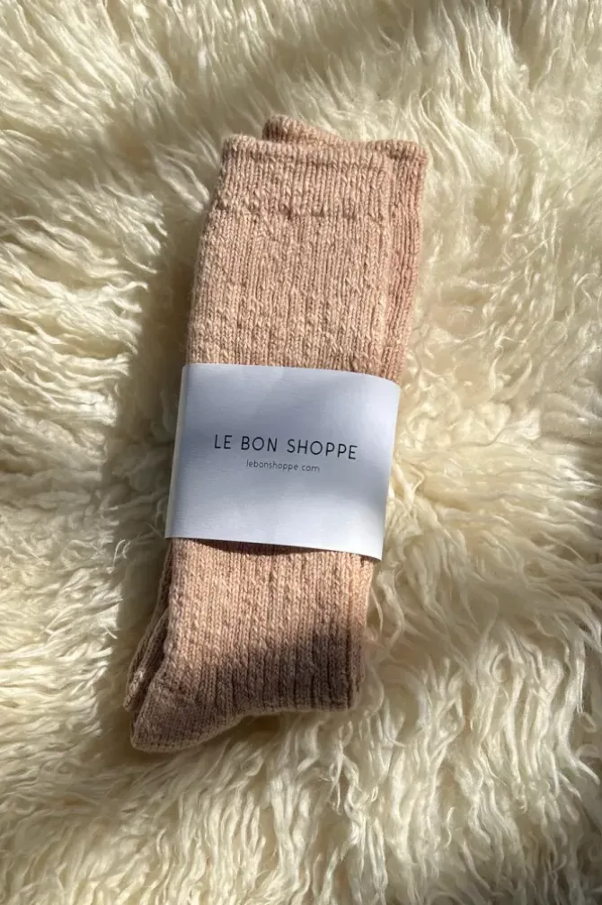 Le Bon Shoppe Socks>Cottage Socks - Peachy Keen