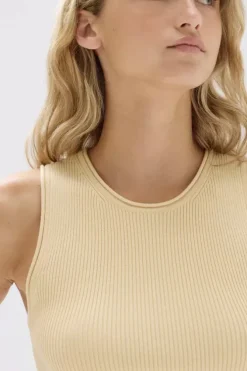 Assembly Label Tanks>Faye Knit Tank - Pannacotta