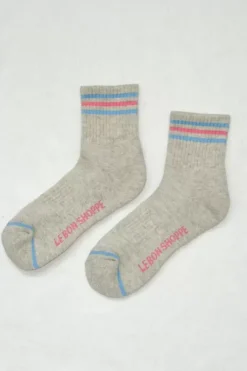 Le Bon Shoppe Socks>Girlfriend Socks - Bright Grey