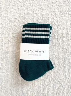 Le Bon Shoppe Socks>Girlfriend Socks - Hunter Green