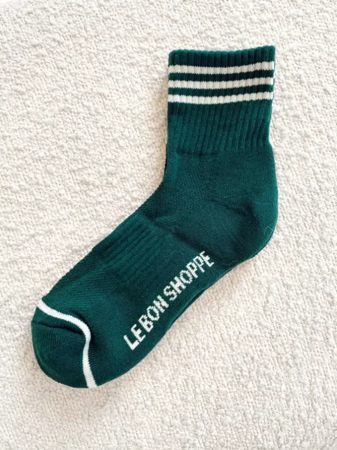 Le Bon Shoppe Socks>Girlfriend Socks - Hunter Green