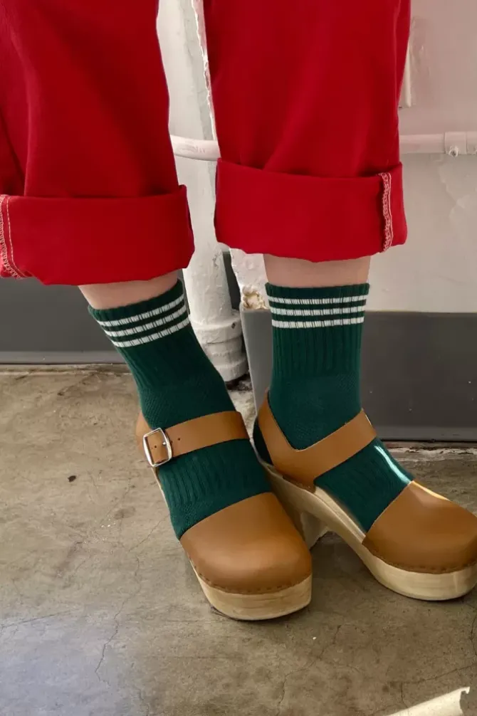 Le Bon Shoppe Socks>Girlfriend Socks - Hunter Green