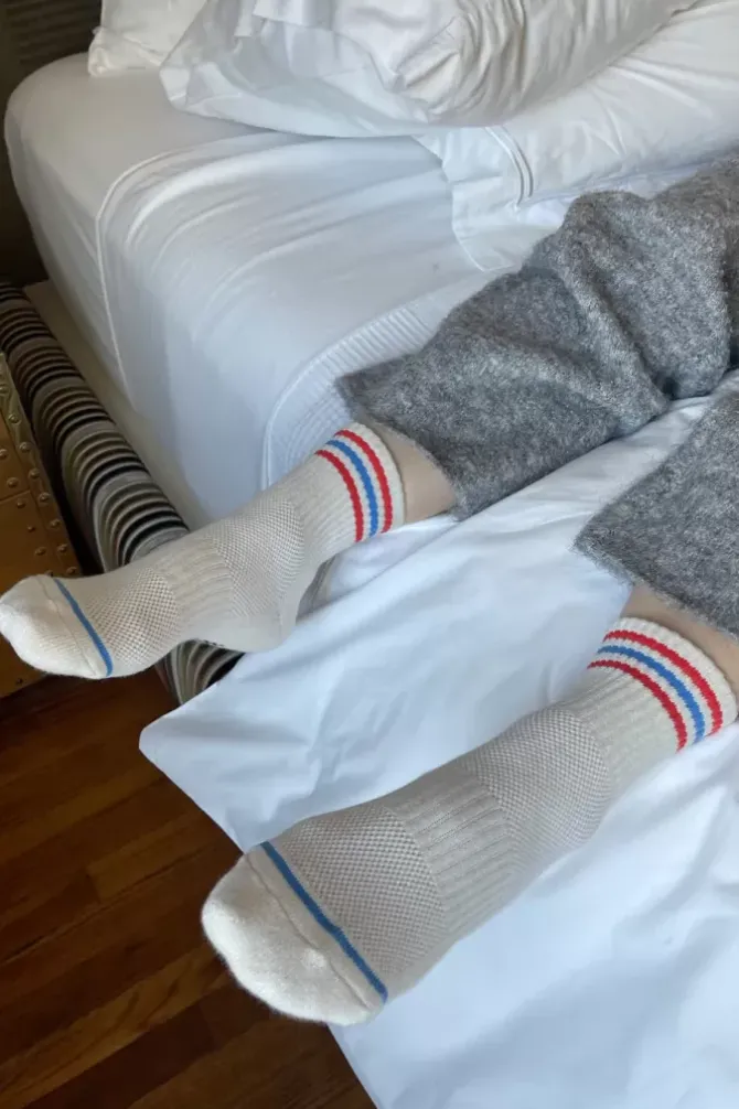 Le Bon Shoppe Socks>Girlfriend Socks - Leche