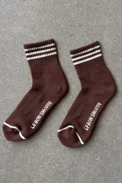 Le Bon Shoppe Socks>Girlfriend Socks - Mahogany
