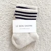 Le Bon Shoppe Socks>Girlfriend Socks - Oatmeal Stripe