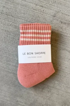 Le Bon Shoppe Socks>Girlfriend Socks - Salmon