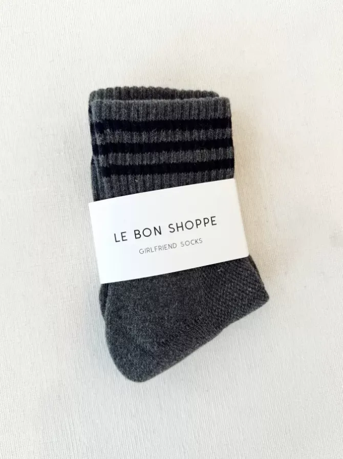 Le Bon Shoppe Socks>Girlfriend Socks - Soot
