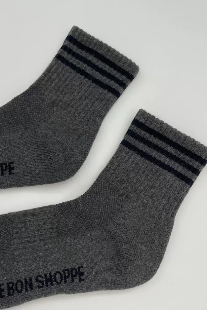 Le Bon Shoppe Socks>Girlfriend Socks - Soot