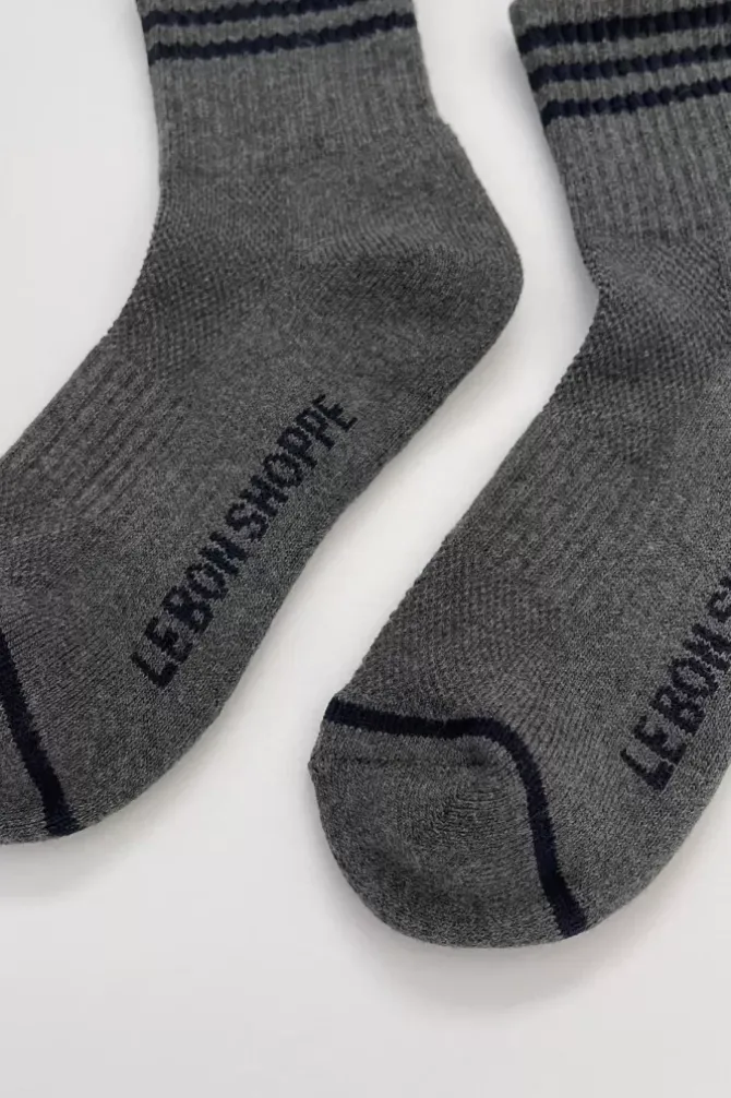 Le Bon Shoppe Socks>Girlfriend Socks - Soot
