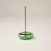 Gentle Habits Homewares>Glass Vessel Incense Holder - Green