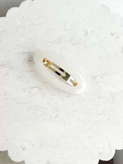 Golden Tribe Hair>Hailey Oval Clip - Ivory