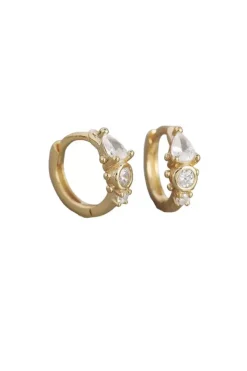 Porter Jewellery Jewellery|Jewellery>Heirloom Huggies - Gold/Clear