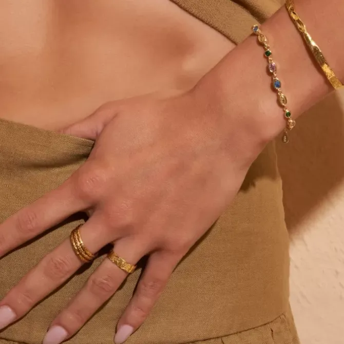 Arms of Eve Jewellery|Jewellery>Isadora Gold Bracelet - Multi