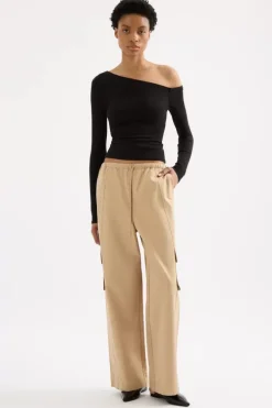 Nude Lucy Tops>Kyan LS Top - Black