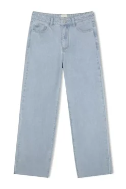 Zulu and Zephyr Denim>Light Wash Recycled Cotton Mid Rise Jean