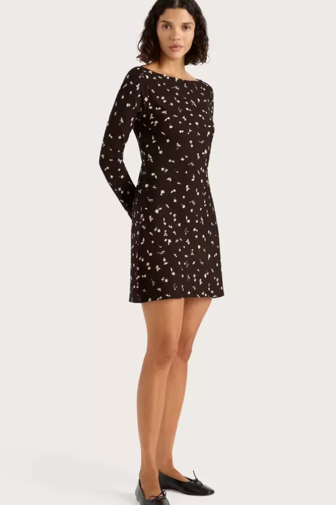 Faithfull the Brand Dresses>Lilou Mini Dress - Clove Brown