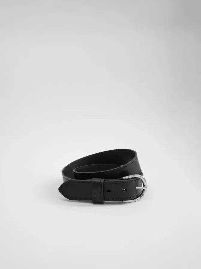 The Lair Belts>Maya Slim Belt - Silver