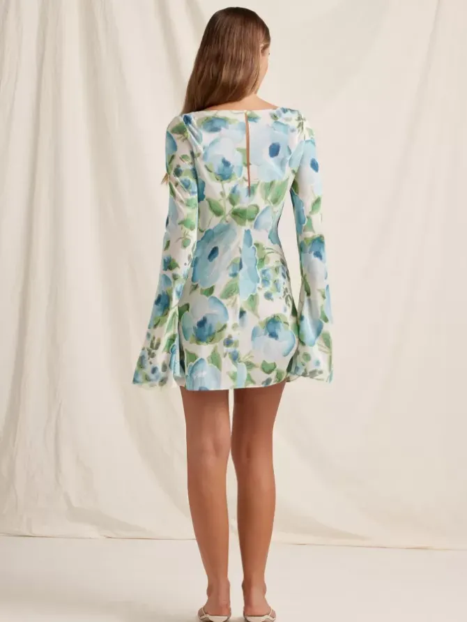 Peony Swimwear Dresses>Memento Long Sleeve Mini Dress - Isles