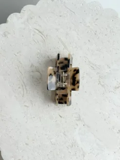 Golden Tribe Hair>Mini Portsea Clip - Cream Tort