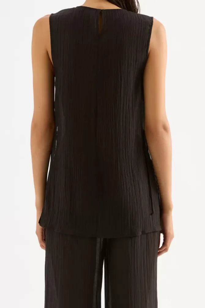 Nude Lucy Tops|Tanks>Montego Tank - Black