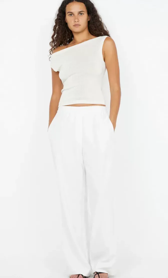 Bec + Bridge Pants|Matching Sets>Ninah Elasticated Pant - White