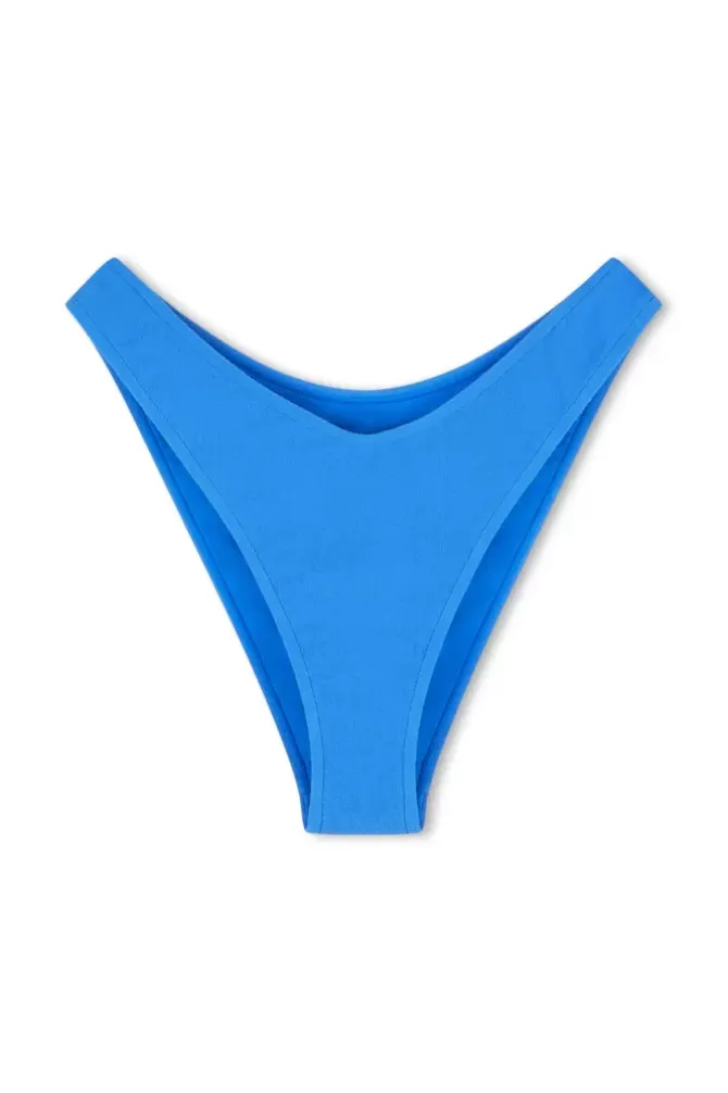 Zulu and Zephyr Swim>Ocean Blue Textured Curve Brief