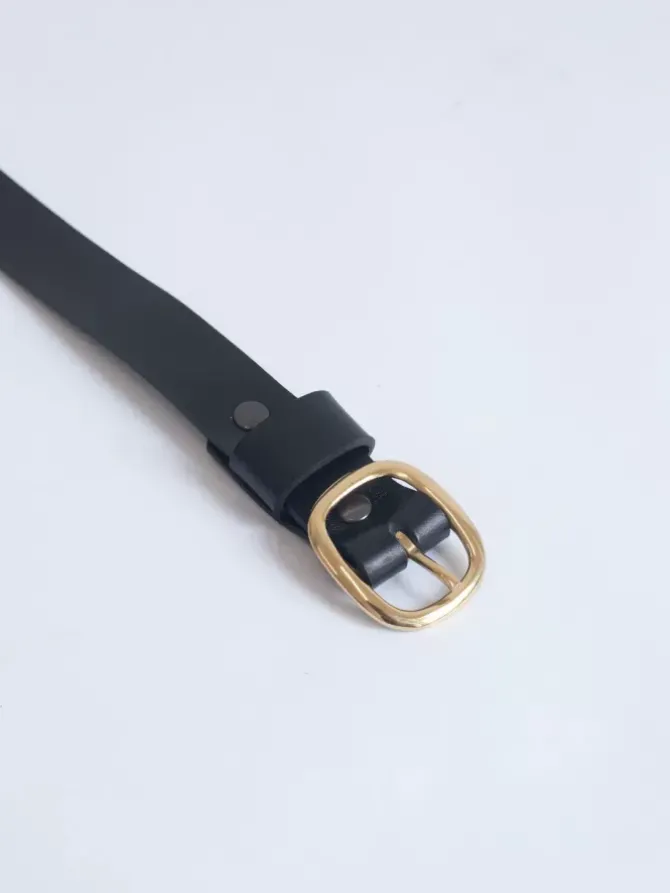 The Lair Belts>Oval 22 Belt - Brass