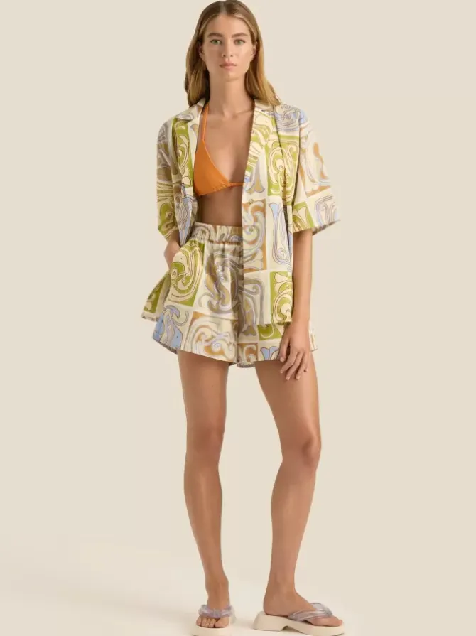 Soleil Soleil Shirts|Shorts>Overswim Set - Siren Tile