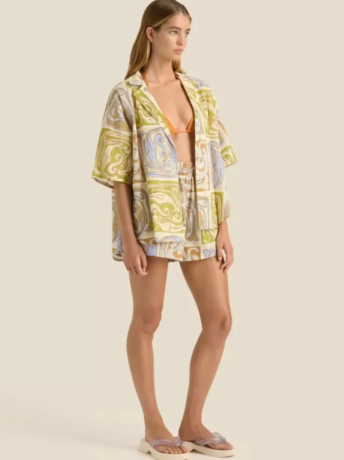 Soleil Soleil Shirts|Shorts>Overswim Set - Siren Tile