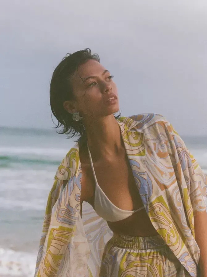 Soleil Soleil Shirts|Shorts>Overswim Set - Siren Tile