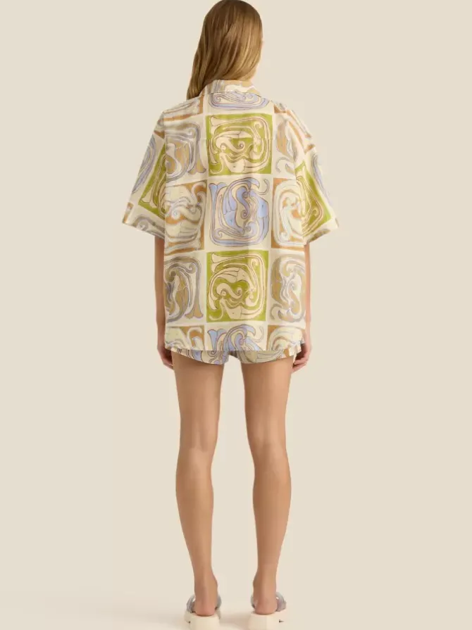 Soleil Soleil Shirts|Shorts>Overswim Set - Siren Tile