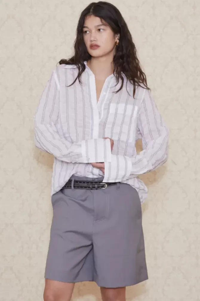 Blanca Shirts>Pala Shirt - White