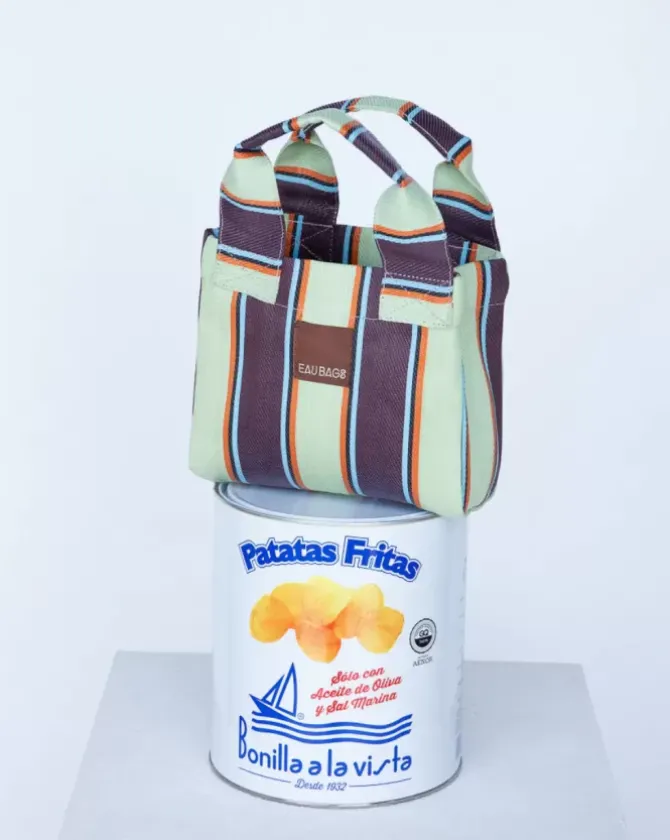 Eau Bags Handbags>Petite - Pistachio & Chocolate