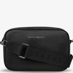 Status Anxiety Handbags>Plunder with Webbed Strap - Black